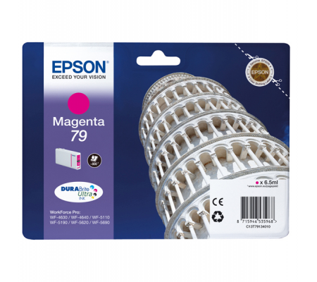 Tanica originale inchiostro - 79 - magenta - T7913 - 6,5 ml - 800 pagine - Epson - C13T79134010 - 8715946535968 - DMwebShop