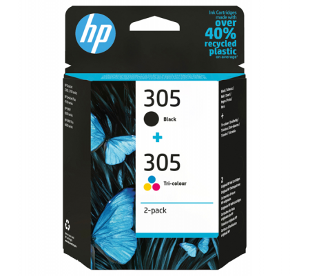 Multipack Cartucce Originale - HP 305 - Confezione 2 cartucce - Hp - 6ZD17AE - 195161166969 - DMwebShop