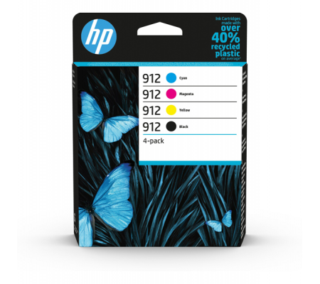 Multipack Cartucce Originale - HP 912 - Confezione 4 cartucce - Hp - 6ZC74AE - 195122352295 - DMwebShop