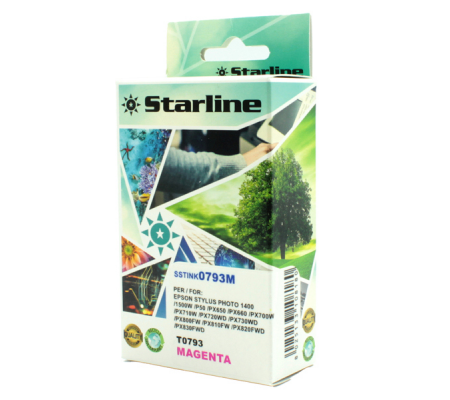 Cartuccia ink - per Epson - magenta - C13T07934010 - T0793 - 13,8 ml - Starline - JNEP0793M - 8025133108180 - DMwebShop