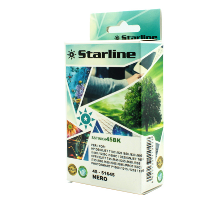 Cartuccia ink - nero - per Hp - 45bk - 42 ml - Starline - JRHP45 - 8025133110428 - DMwebShop