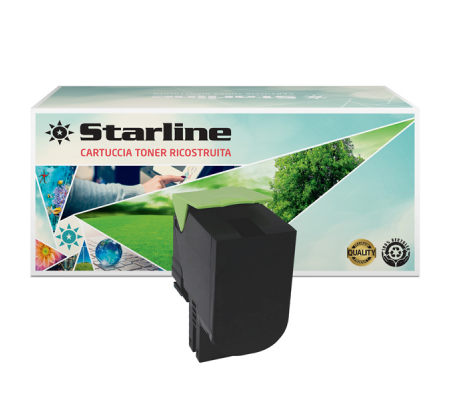 Toner Ricostruito - per Lexmark - nero - 70C2HK0 - 4000 pagine - Starline - K15822TA - 8025133114723 - DMwebShop