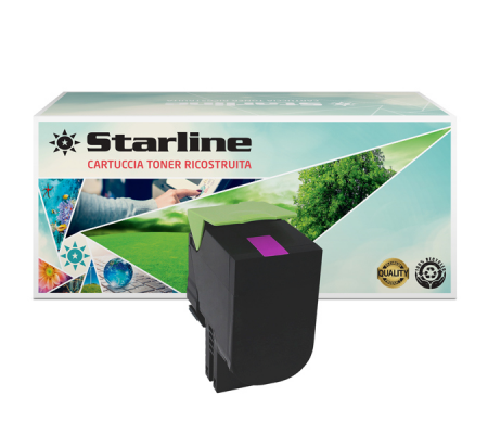 Toner Ricostruito - per Lexmark - magenta - 70C2HM0 - 3000 pagine - Starline - K15824TA - 8025133114730 - DMwebShop