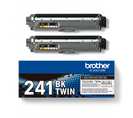 Multipack Toner Originali - nero - TN-241 - 2500 pagine cadauno - Confezione 2 cartucce - Brother - TN241BKTWIN - 4977766812795 - DMwebShop