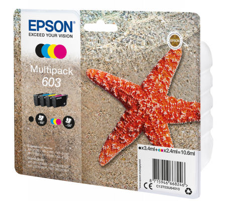 Multipack Cartucce Originale - Epson 603 - Confezione 4 cartucce - Epson - C13T03U64010 - 8715946668246 - DMwebShop