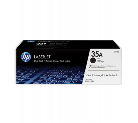 Confezione 2 Toner - 35A - nero - 1500 pagine cad - Hp - CB435AD - DMwebShop