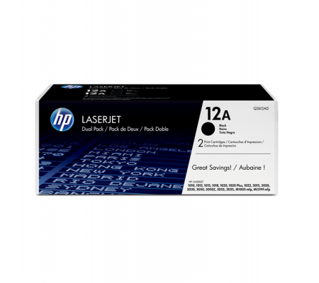 Confezione 2 Toner - 12A - nero - 2000 pagine cad - Hp - Q2612AD - 883585537525 - DMwebShop