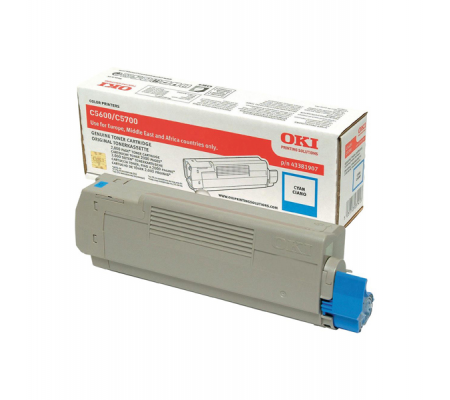 Toner - ciano - C5600 C5700 - 2000 pagine - Oki - 43381907 - 5031713031413 - DMwebShop