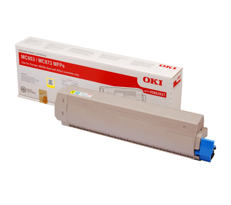 Toner - giallo - MC853-873 - 7300 pagine - Oki - 45862837 - 5031713064176 - DMwebShop