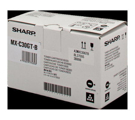 Toner - nero - 6000 pagine - Sharp - MXC30GTB - 4974019774343 - DMwebShop