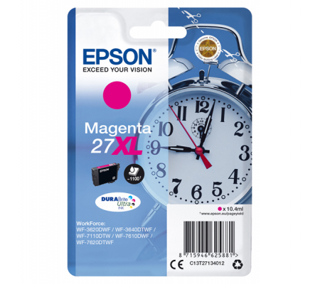 Cartuccia originale inchiostro - magenta - Epson 27XL - 10,4 ml - Epson - C13T27134012 - 8715946625881 - DMwebShop