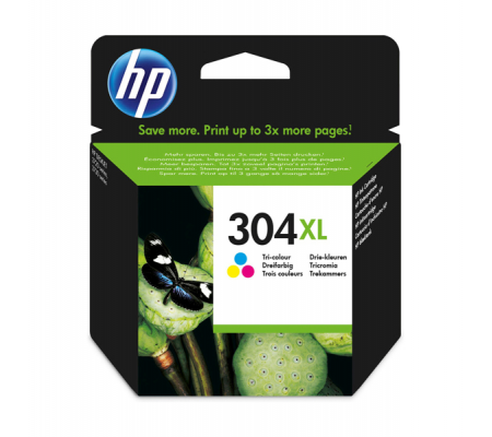 Cartuccia ink - 304XL - C-M-Y - 300 pagine - Hp - N9K07AE - 889894860804 - DMwebShop