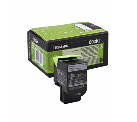 Toner - nero - Return program - 1000 pagine - Lexmark - 80C20K0 - 734646476324 - DMwebShop