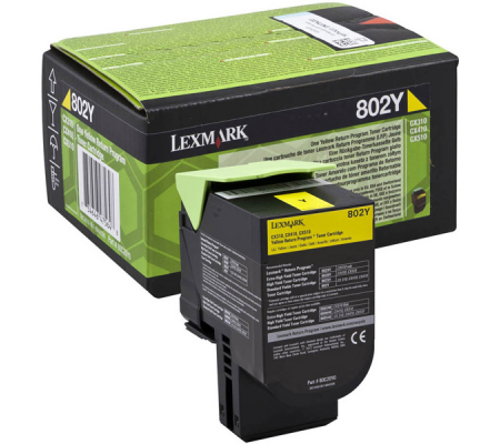 Toner - giallo - Return program - 1000 pagine - Lexmark - 80C20Y0 - 734646475648 - DMwebShop