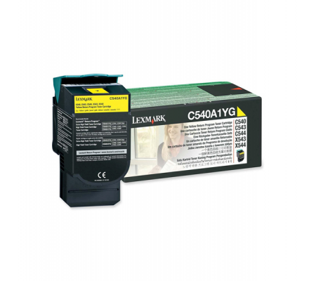 Toner - giallo - Return program - 1000 pagine - Lexmark - C540A1YG - 734646083447 - DMwebShop