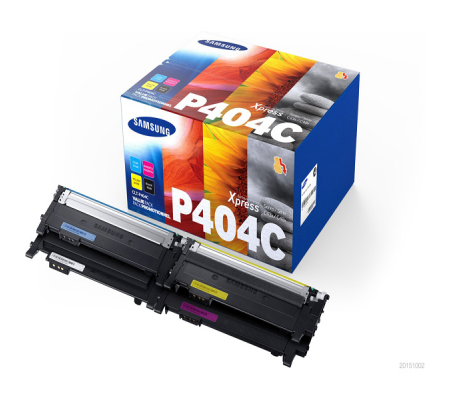 Confezione 4 Toner - C-M-Y-K - CLTP404C-ELS - 1000 pagine cad Hp-Samsung - SU365A - 8806086886208 - DMwebShop