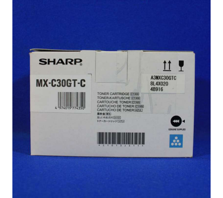 Toner originale - ciano - MX-C30GTC - 6000 pagine - Sharp - MXC30GTC - 4974019774350 - DMwebShop