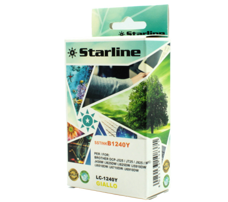 Cartuccia ink - per Brother - giallo - LC1240Y - 12 ml - Starline - JNBR1240Y - 8025133108371 - DMwebShop