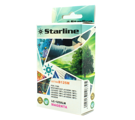 Cartuccia ink - per Brother - magenta - LC125XLM - 16,6 ml - Starline - JNBR125M - 8025133108395 - DMwebShop