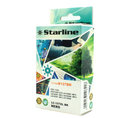 Cartuccia ink - per Brother - nero - LC127XLBK - 28 ml - Starline - JNBR127B - 8025133108418 - DMwebShop