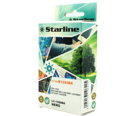 Cartuccia ink - per Brother - nero - LC1280XLBK - 29,6 ml - Starline - JNBR1280B - 8025133108425 - DMwebShop