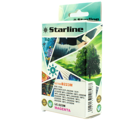 Cartuccia ink - per Brother - magenta - LC223M - 9 ml - Starline - JNBR223M - 8025133108487 - DMwebShop