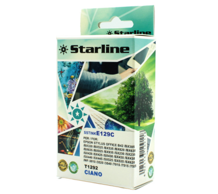 Cartuccia compatibile inchiostro - ciano - per Epson - C13T12924012 - T1292 - 10 ml - Starline - JNEP129C - 8025133109118 - DMwebShop