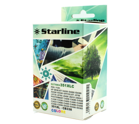 Cartuccia Ink - per Hp - C-M-Y - CB338EE - 351XL - 19 ml - Starline - JRHP351XLC - 8025133110411 - DMwebShop