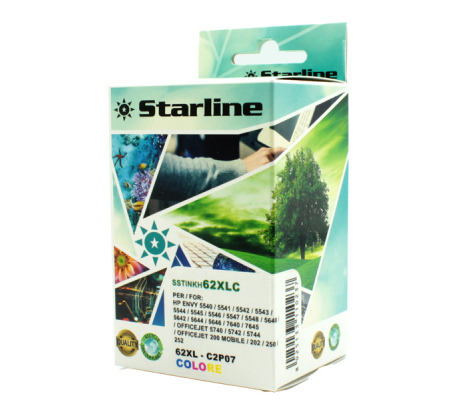 Cartuccia Ink - per Hp - 62 - C-M-Y - C2P04AE - 20 ml - Starline - JRHP62XLC - 8025133110237 - DMwebShop