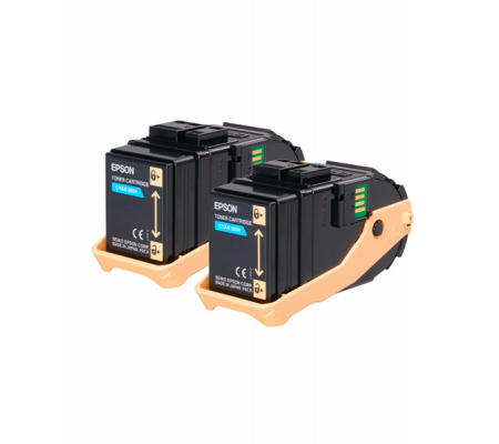 Toner confezione doppia - ciano - S050608 - 15000 pagine - Epson - C13S050608 - 8715946481319 - DMwebShop