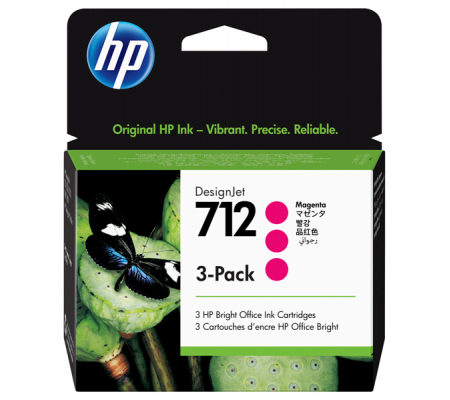 Multipack Cartucce Originale - magenta - HP 712 - Confezione 3 cartucce - 29ml - Hp - 3ED78A - 193905352876 - DMwebShop