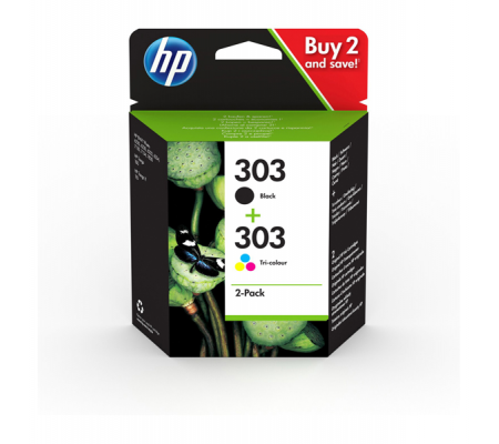 Multipack Cartucce Originale - HP 303 - Confezione 2 cartucce - HP - 3YM92AE - 192545863988 - DMwebShop