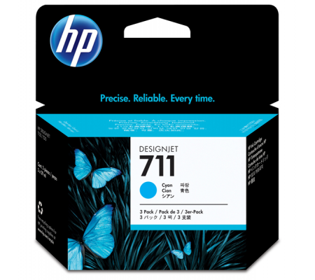 Multipack Cartucce Originale - ciano - HP 711 - 29 ml cad - Confezione 3 cartucce ink - Hp - CZ134A - 886112841171 - DMwebShop