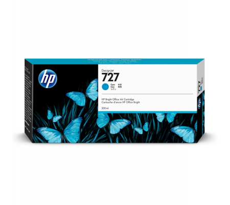 Cartuccia ink - 727 - ciano - 300 ml - Hp - F9J76A - 889296103301 - DMwebShop