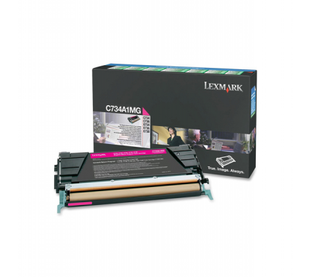 Toner - magenta - Return program - 6000 pagine - Lexmark - C734A1MG - 734646047579 - DMwebShop