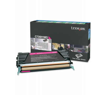 Toner - magenta - Return program - 10000 pagine - Lexmark - C736H1MG - 734646148801 - DMwebShop