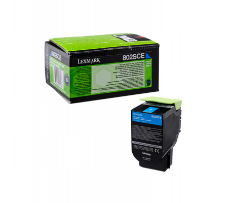 Toner - ciano - 2000 pagine - Lexmark - 80C2SCE - 734646497138 - DMwebShop