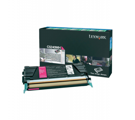 Toner - magenta - Return program - 5000 pagine - Lexmark - C5240MH - 734646396752 - DMwebShop