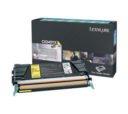 Toner - giallo - Return program - 7000 pagine - Lexmark - C5340YX - 734646009331 - DMwebShop