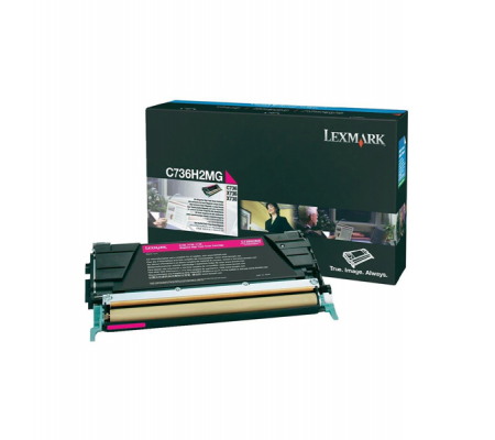 Toner - magenta - non return program - 10000 pagine - Lexmark - C736H2MG - 734646148986 - DMwebShop