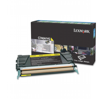 Toner - giallo - Return program - 7000 pagine - Lexmark - C746A1YG - 734646319775 - DMwebShop