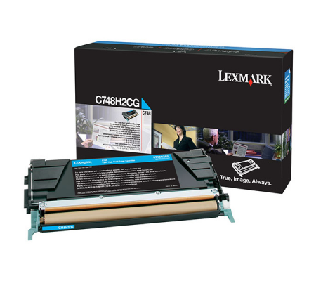 Toner - ciano - non return program - 10000 pagine - Lexmark - C748H2CG - 734646319935 - DMwebShop