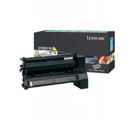 Toner - giallo - Return program - 15000 pagine - Lexmark - C782X1YG - 734646018821 - DMwebShop