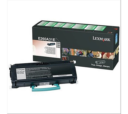 Toner - nero - non return program - 3500 pagine - Lexmark - E260A31E - 734646066686 - DMwebShop