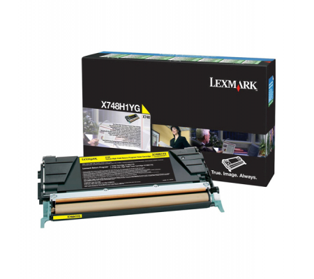 Toner - giallo - Return program - 10000 pagine - Lexmark - X748H1YG - 734646346771 - DMwebShop