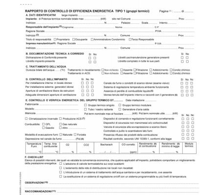 Rapporti controllo efficienza energetica reg. Emilia Romagna - T1 A - 29,7 x 21,4 cm - snap 3 copie - conf. 25 pezzi - Edipro - E9097T1 - 8023328909710 - DMwebShop