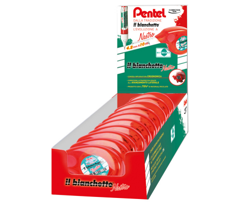 Correttore a nastro Il Bianchetto - 4,2 x 10 mt - expo 24 pezzi - Pentel - 0100720 - DMwebShop