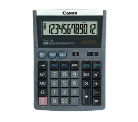Calcolatrice - TX-1210E DBL EMEA - grigio - Canon - 4100A014 - 4960999651774 - DMwebShop