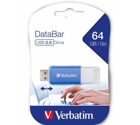 Chiavetta USB - Blu - 64 Gb - Verbatim - 49455 - 023942494553 - DMwebShop
