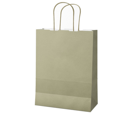 Shopper Twisted carta kraft - 45 x 15 x 50 cm - salvia - conf. 25 pezzi - Mainetti Bags - 091490 - 8029307091490 - DMwebShop